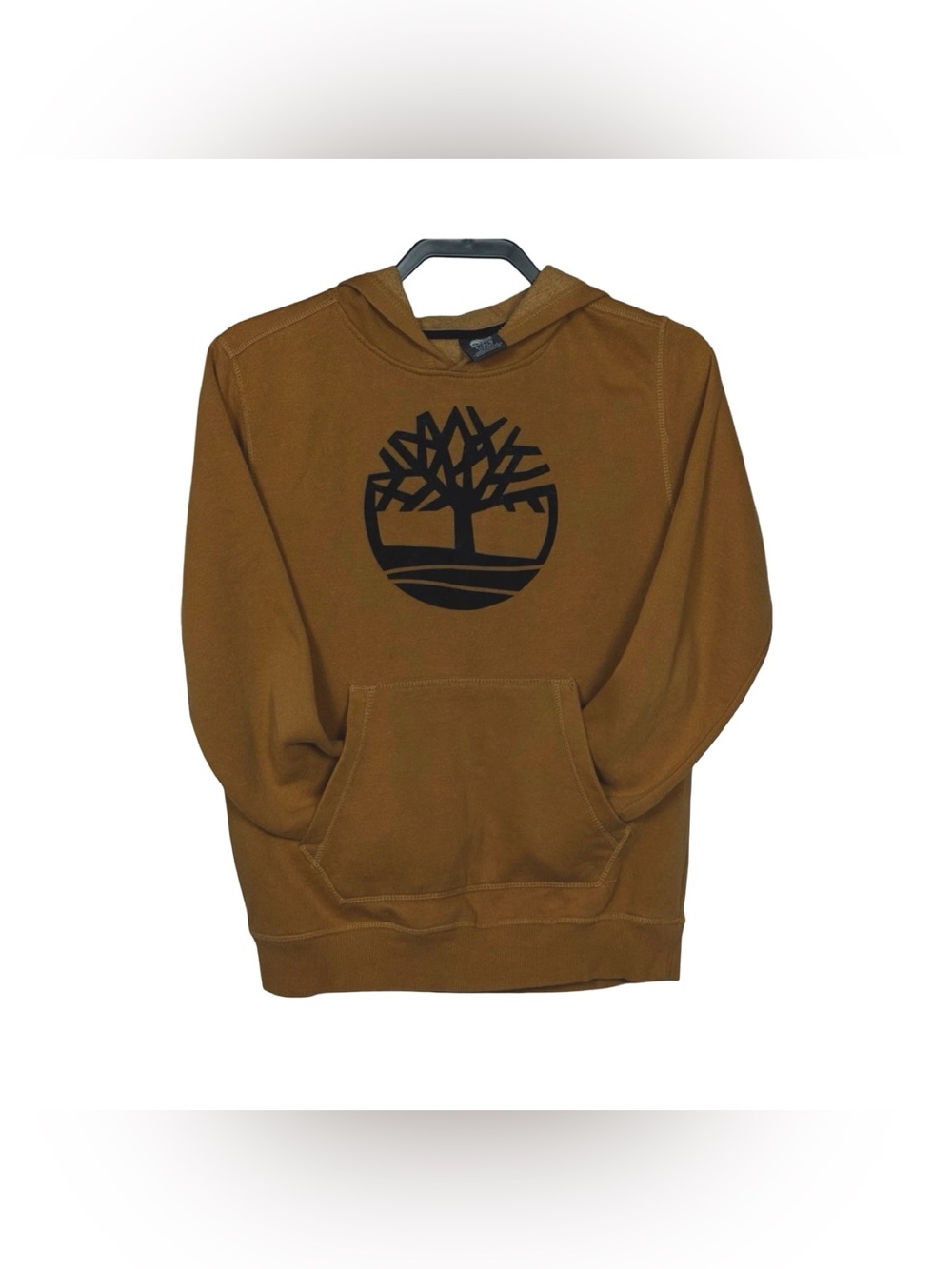 Timberland Youth Core Tree Logo Pullover Hoodie - Wheat/Black Size 14/16